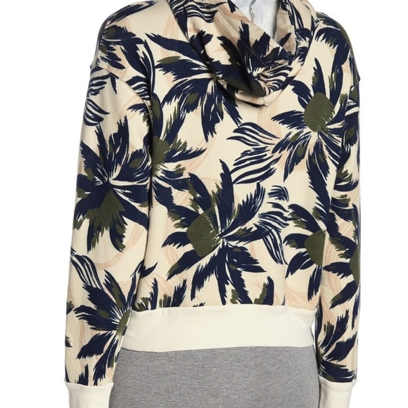 Stateside Palm Tree Print Hooded Sweatshirt - Picture 2 of 2